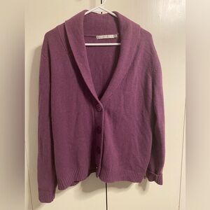 EMW Lambswool/Angora Cardigan Sweater Size L
